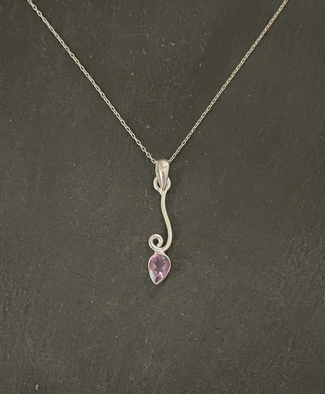 Amethyst Drop Pendant image 0