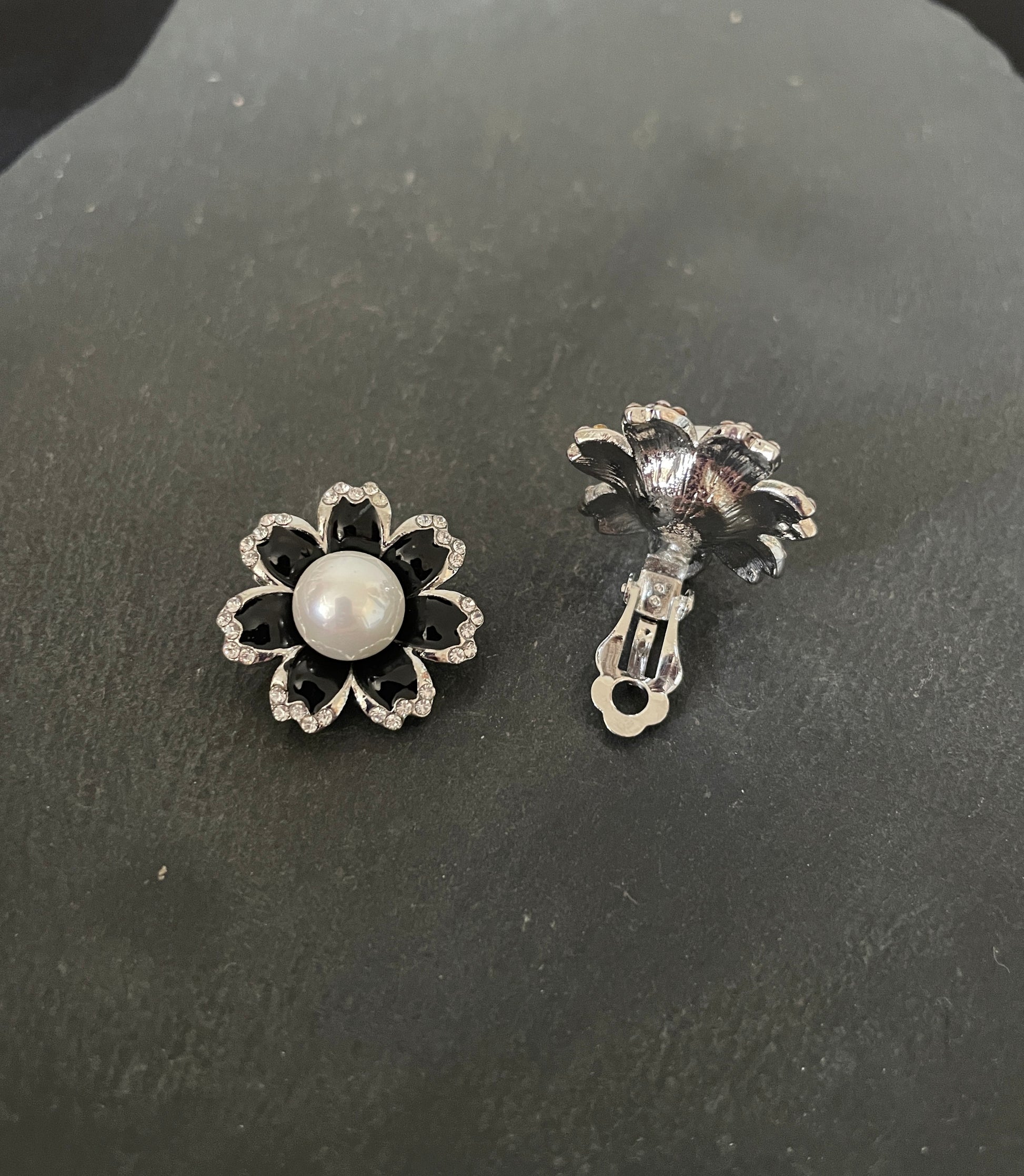 Flower Clip On Earrings image 1