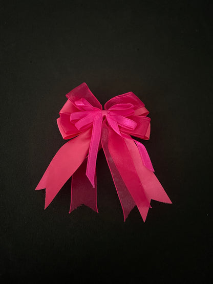 Pink Bow Hair Clips image 2