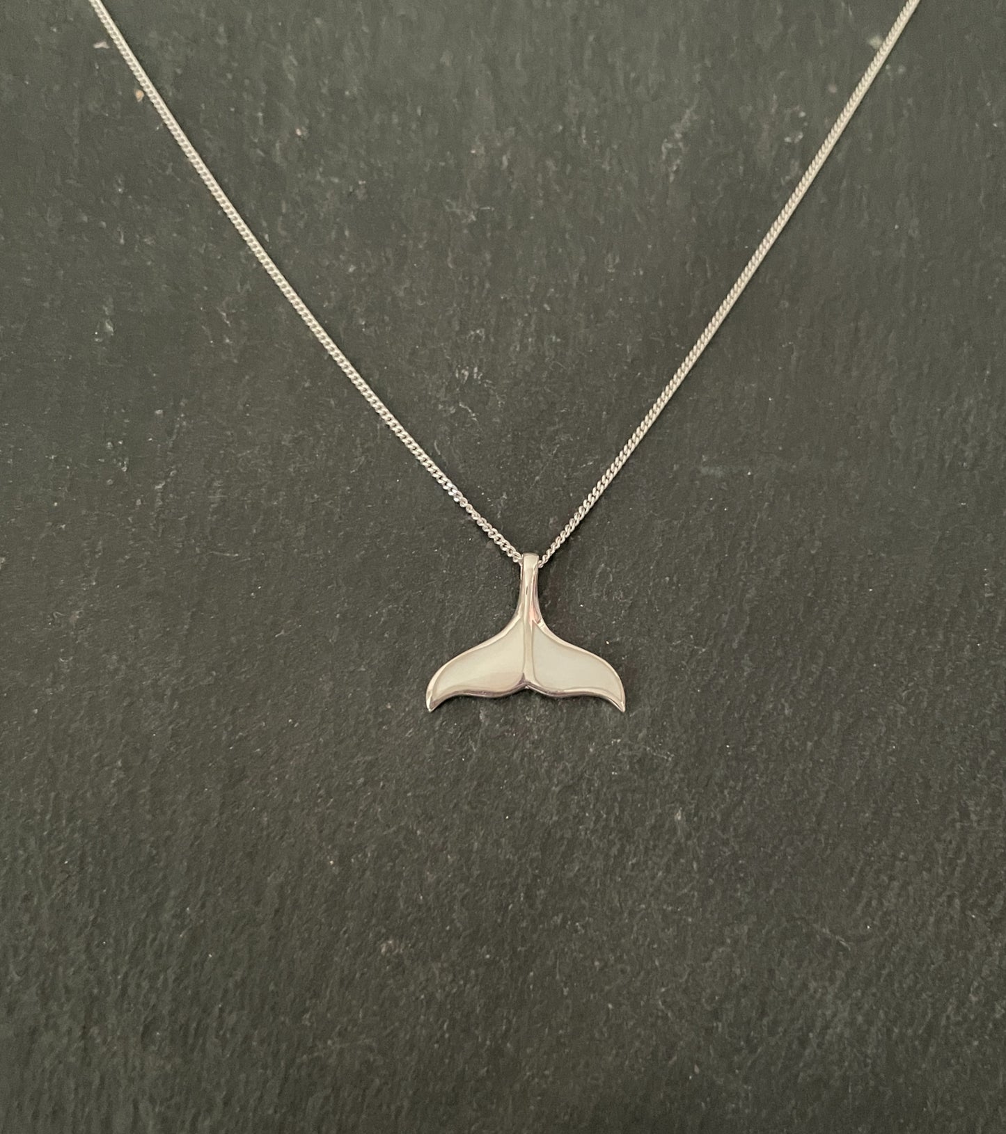 Mother of Pearl Whale Tail Pendant image 0