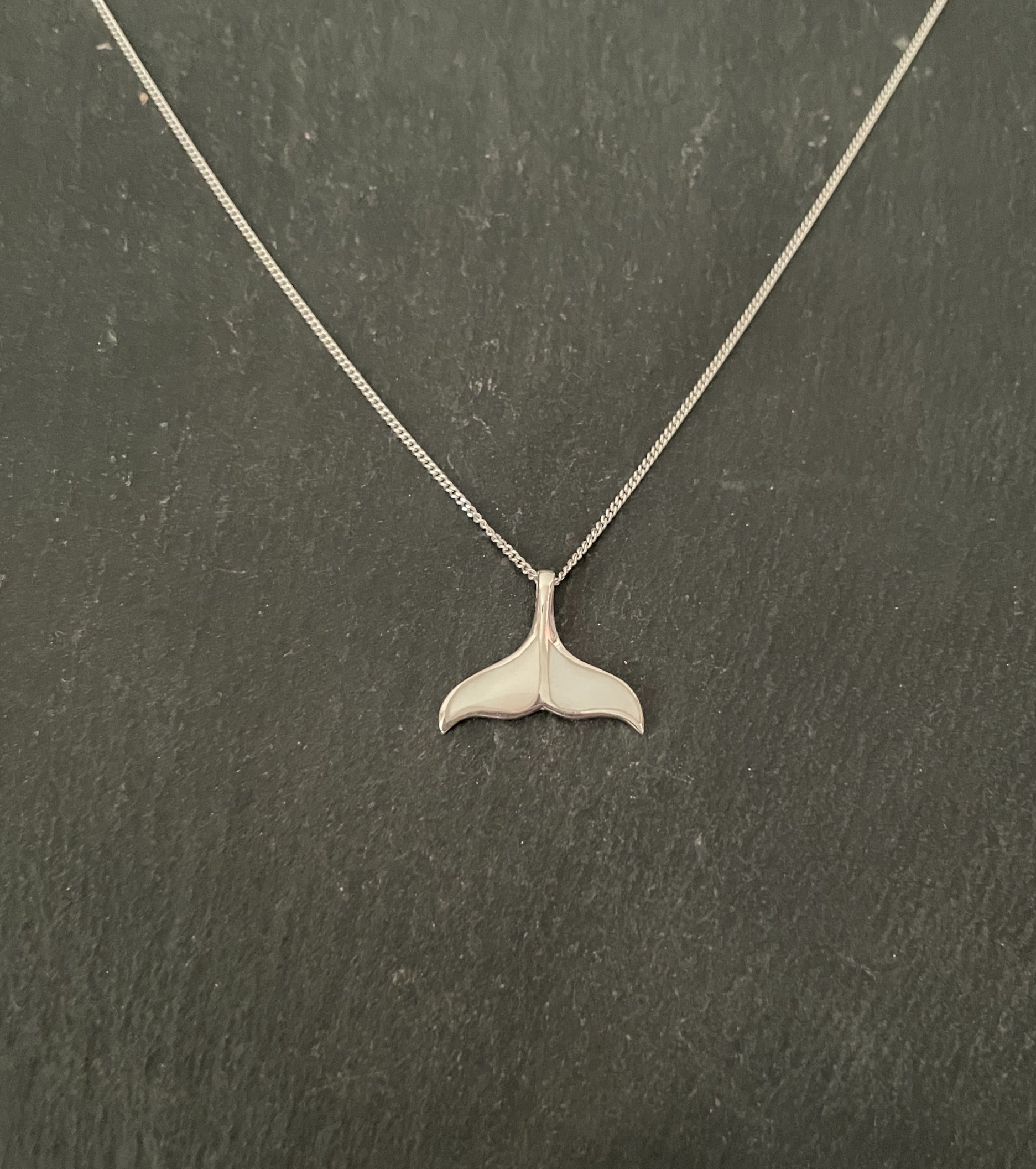 Mother of Pearl Whale Tail Pendant image 0