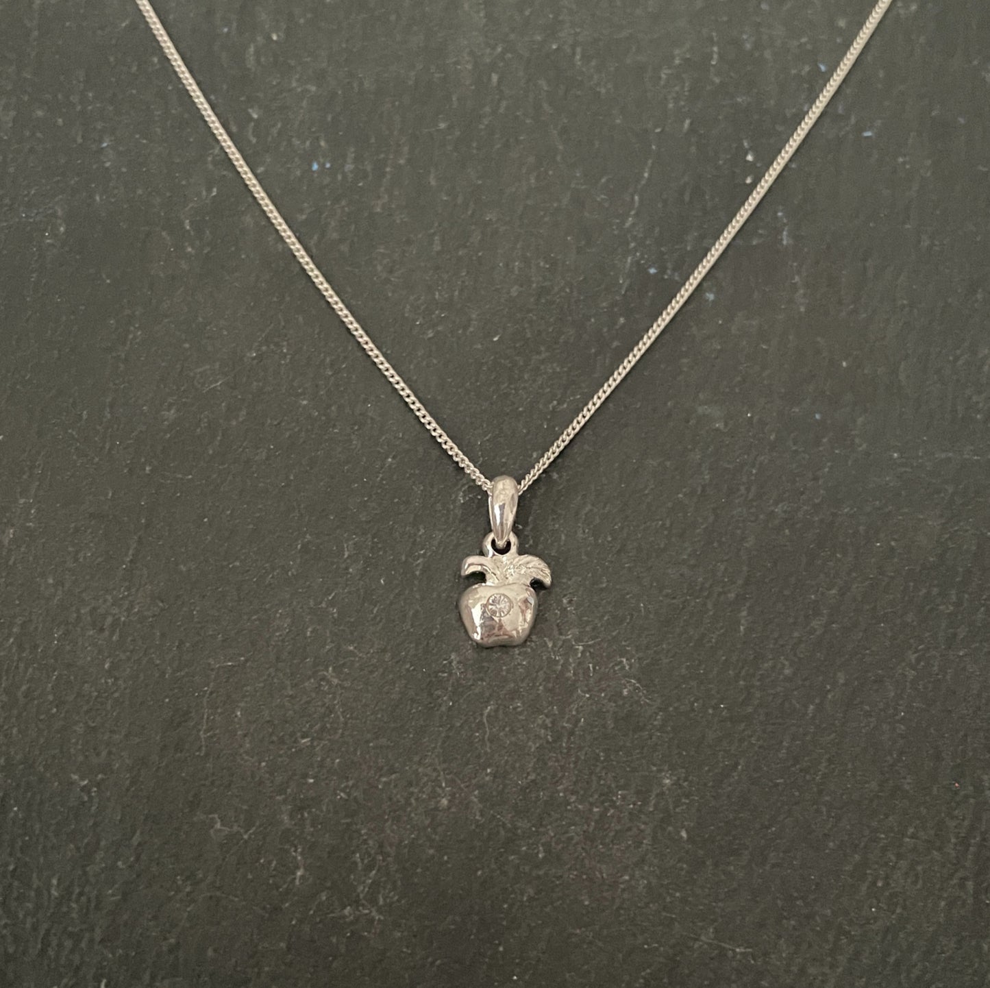Cubic Zirconia Apple Pendant image 0
