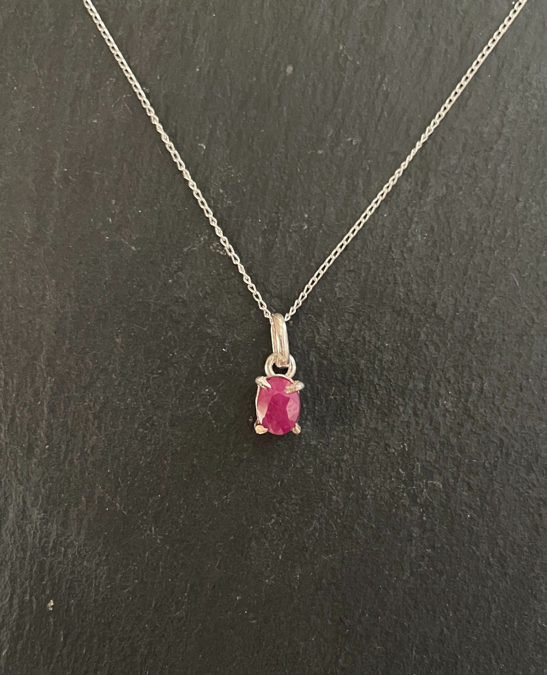 Oval Ruby Pendant image 0