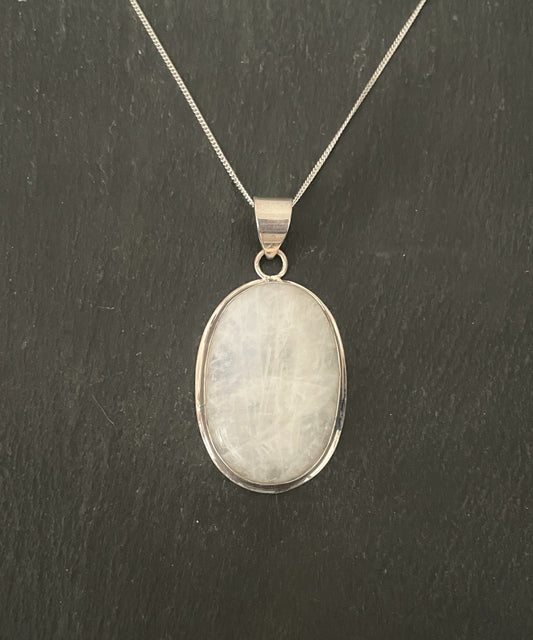 Large Oval Moonstone Pendant image 0