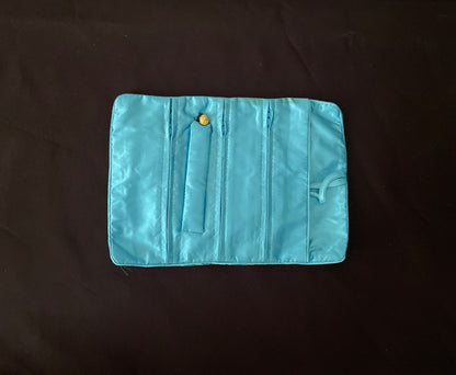 Light Blue and Gold Jewellery Wrap