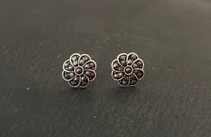 Marcasite Flower Studs image 0