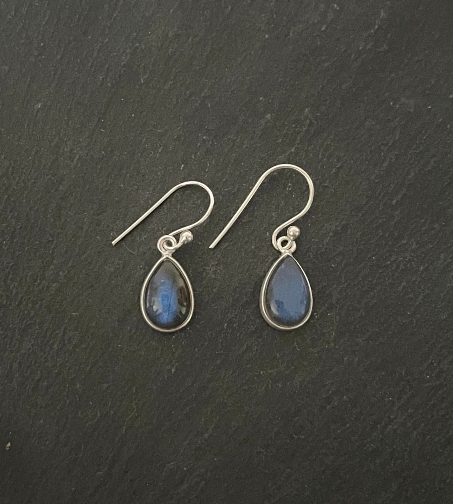 Labradorite Teardrop Earrings image 0