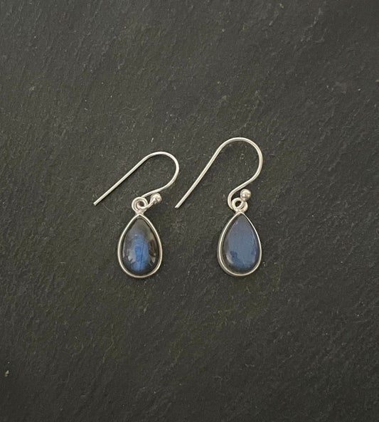 Labradorite Teardrop Earrings image 0