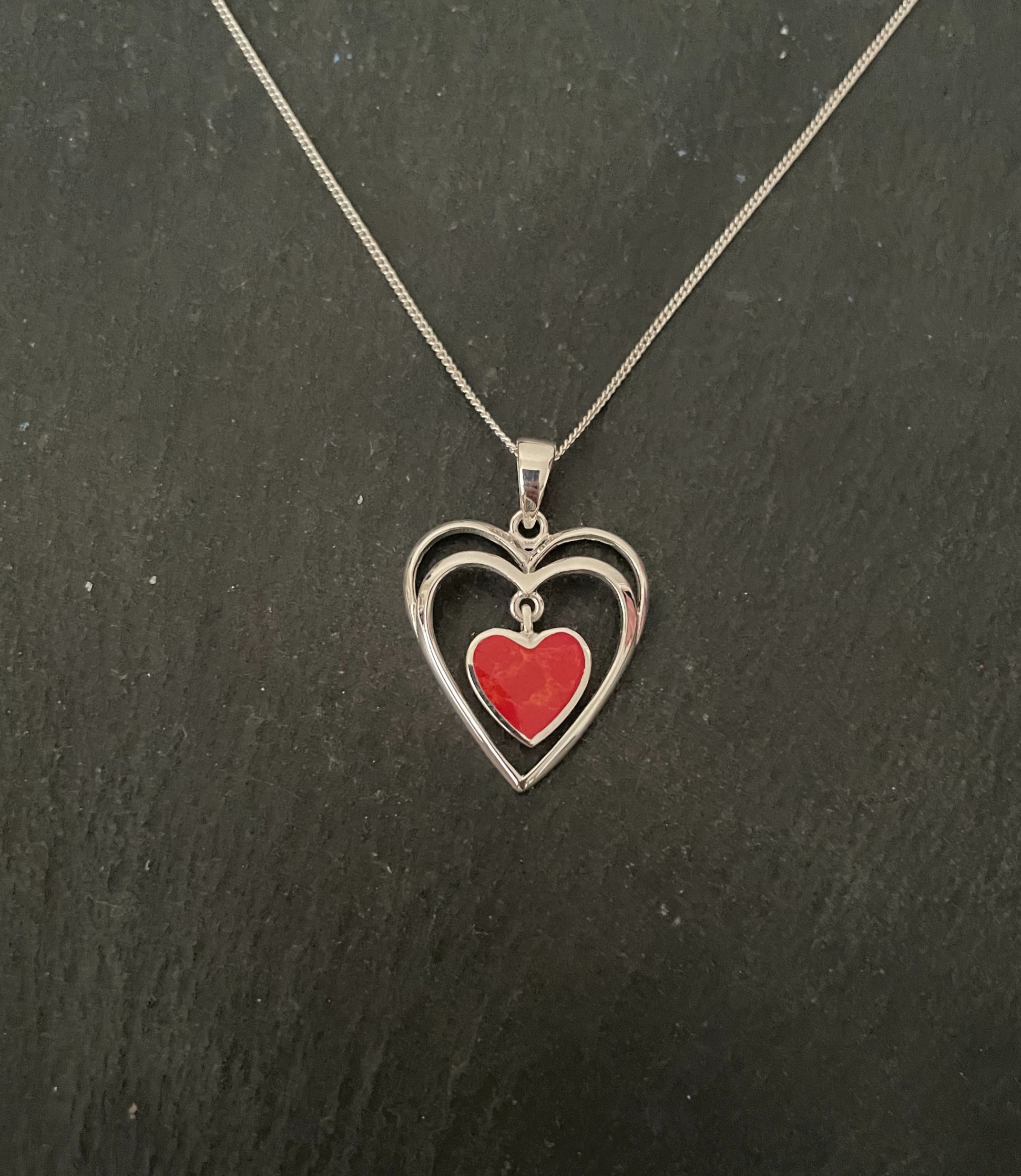 Coral Heart Pendant image 0
