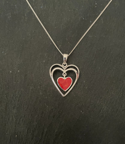 Coral Heart Pendant image 0