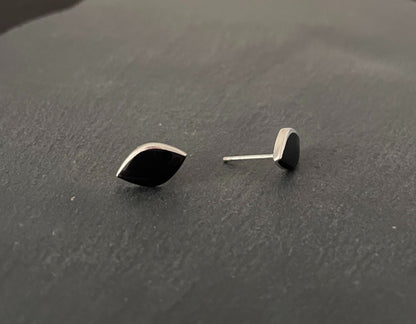 Black Onyx Stud Earrings image 1