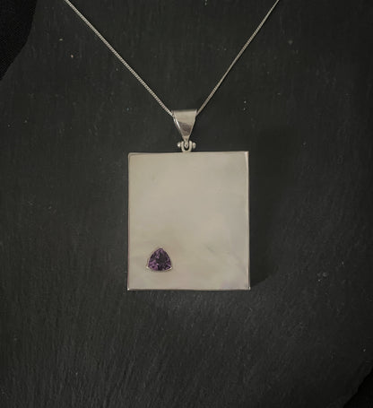 Amethyst and Mother of Pearl Pendant image 0
