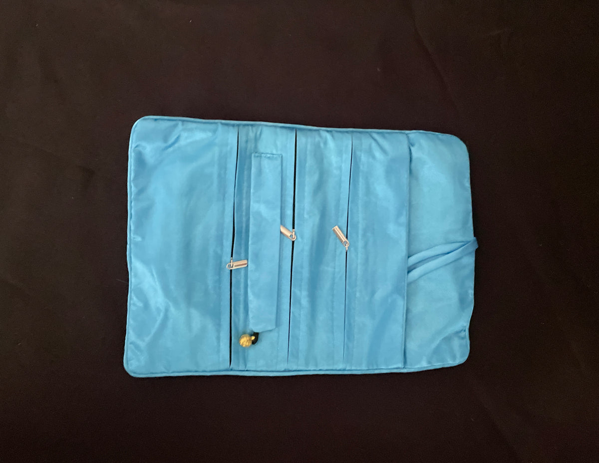 Light Blue Flower Jewellery Wrap