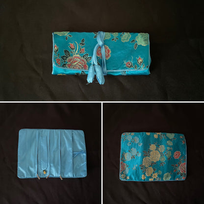 Light Blue Flower Jewellery Wrap