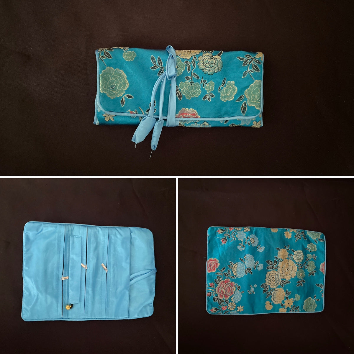 Light Blue Flower Jewellery Wrap