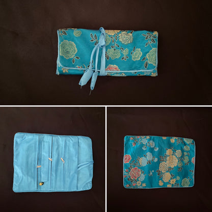 Light Blue Flower Jewellery Wrap
