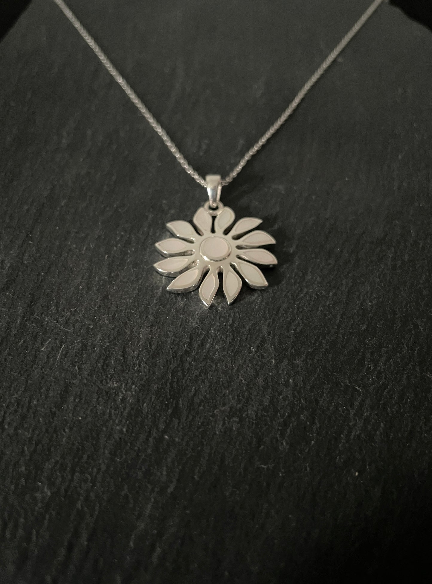 Mother of Pearl Flower Pendant image 1