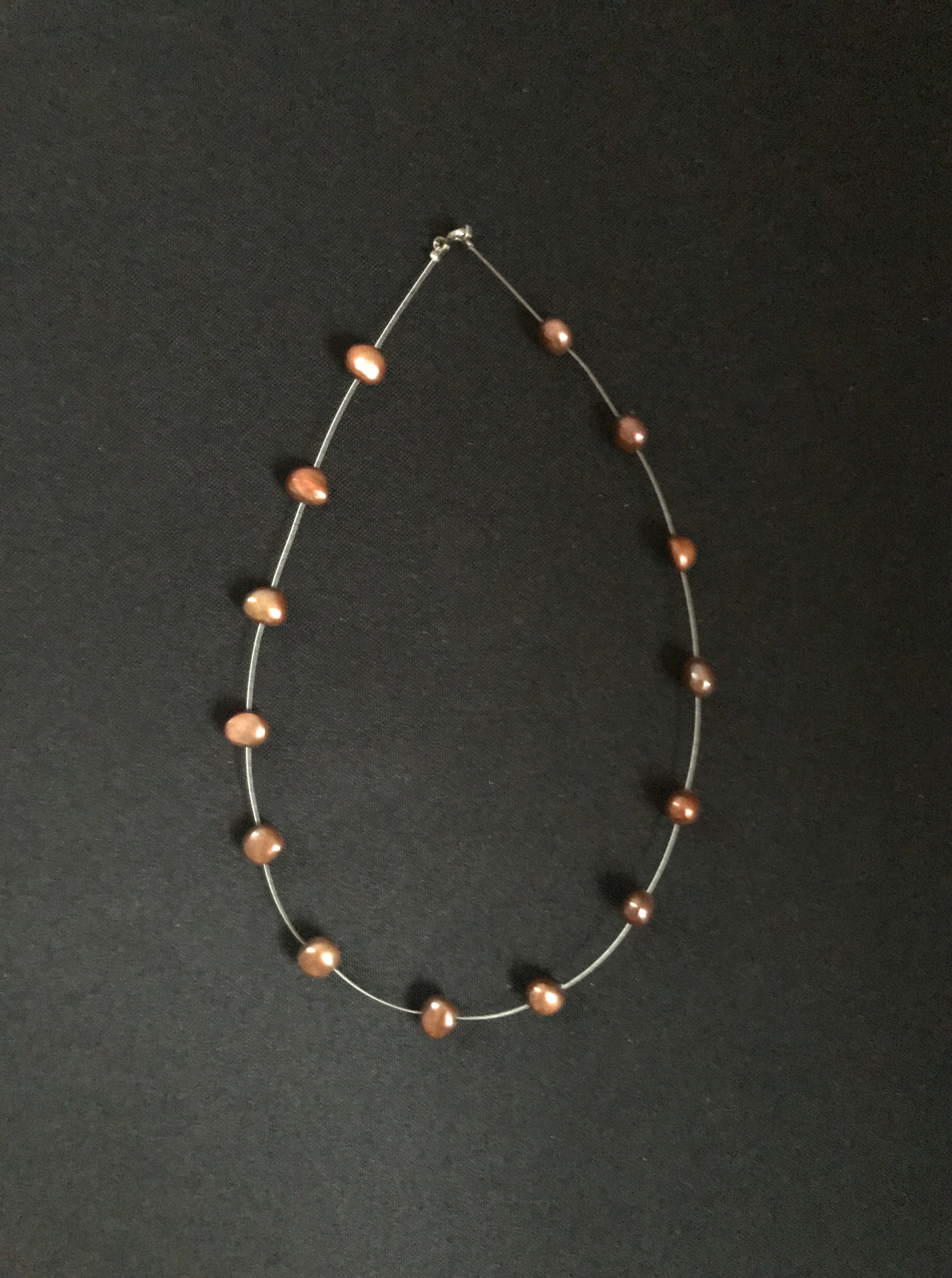 Brown Pearl Necklace image 0