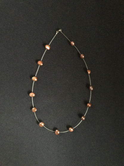 Brown Pearl Necklace image 0
