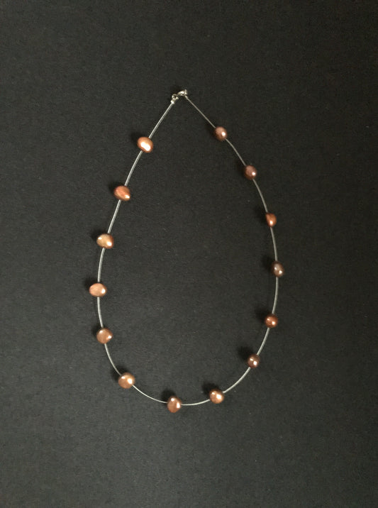Brown Pearl Necklace image 0