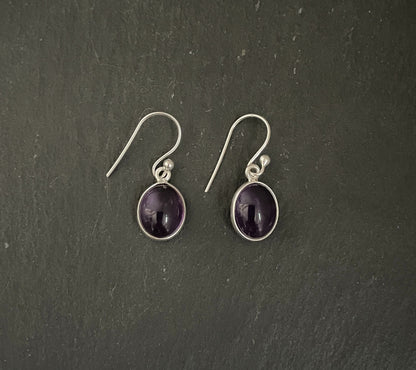Amethyst Oval Earrings image 0
