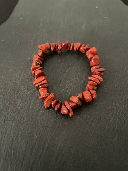 Red Jasper Chip Bracelet image 0