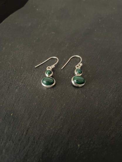 Malachite Earrings image 1