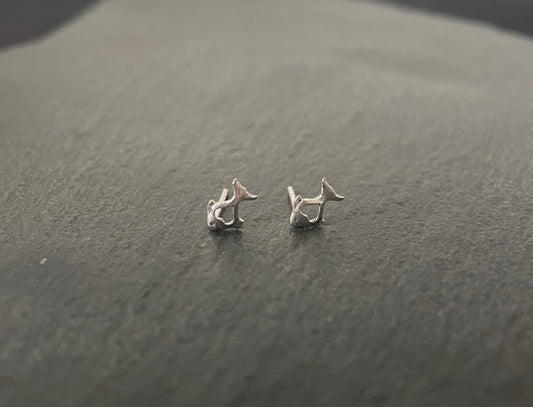 Silver Fish Studs image 0