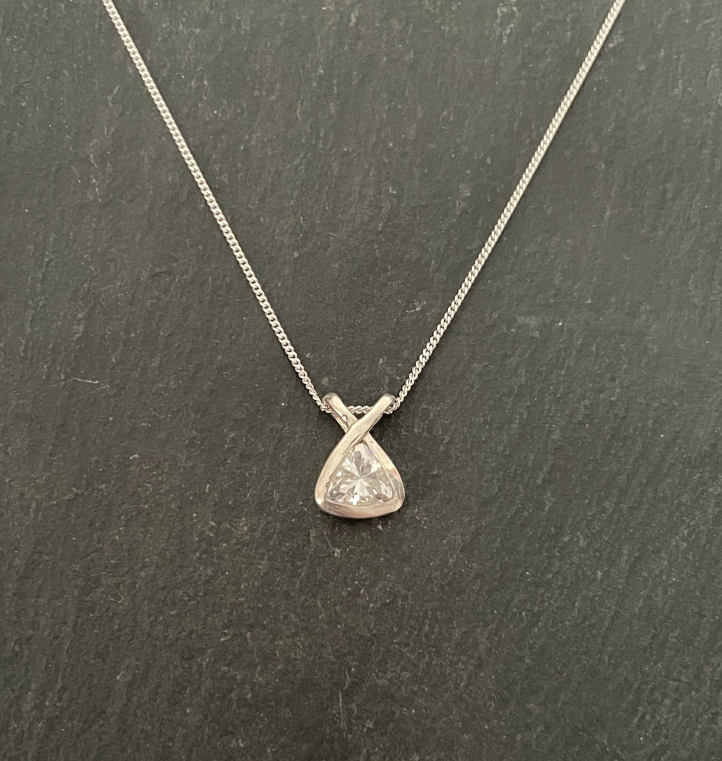 Cubic Zirconia and Silver Pendant image 0