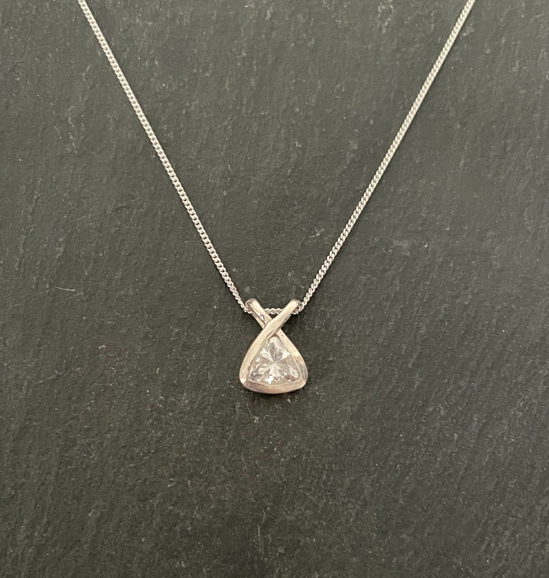 Cubic Zirconia and Silver Pendant image 0