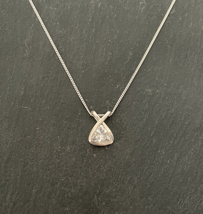 Cubic Zirconia and Silver Pendant image 0