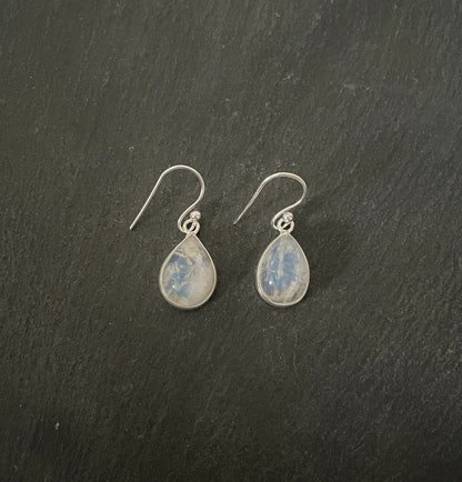 Moonstone Teardrop Earrings image 0
