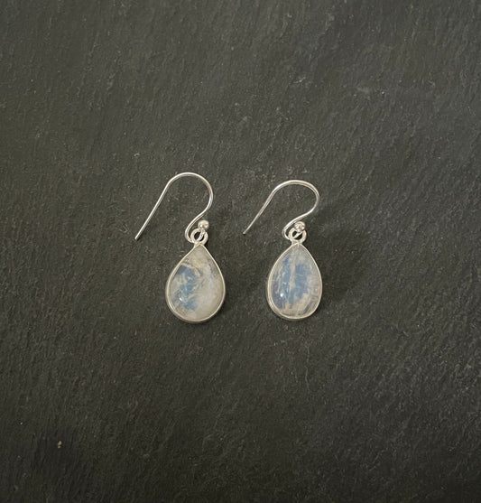 Moonstone Teardrop Earrings image 0