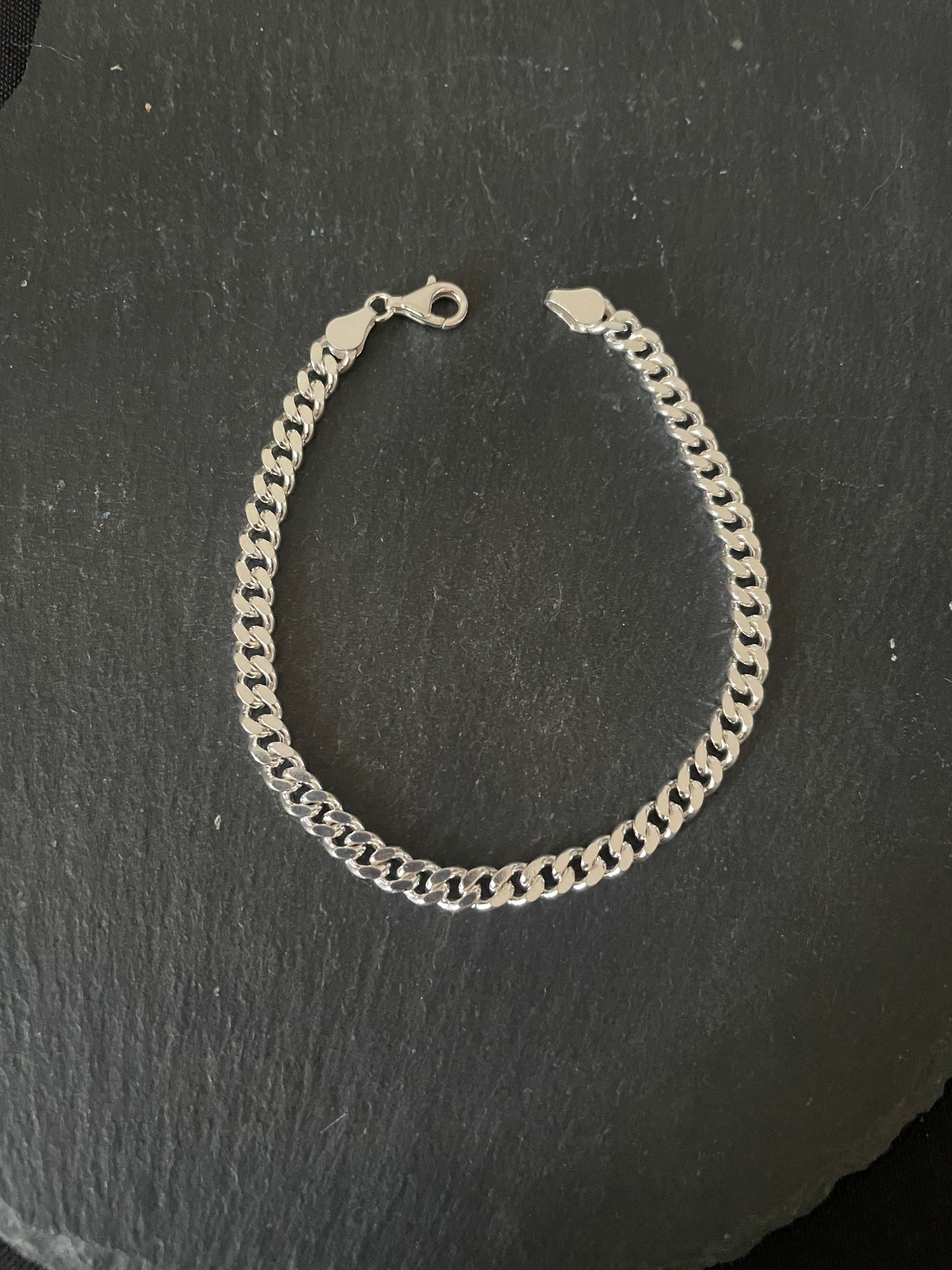 Sterling Silver Curb Chain Bracelet image 0