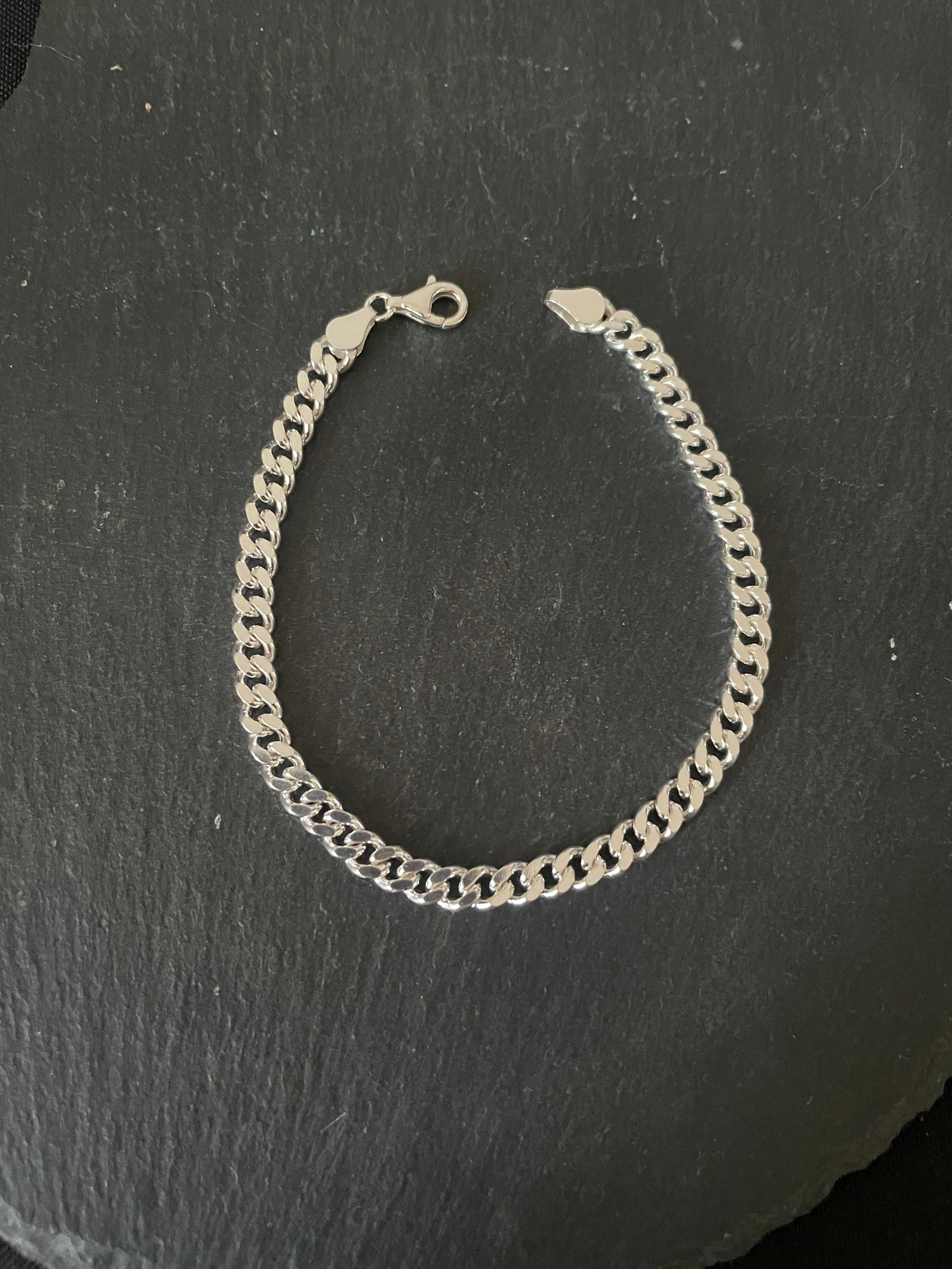 Sterling Silver Curb Chain Bracelet image 0