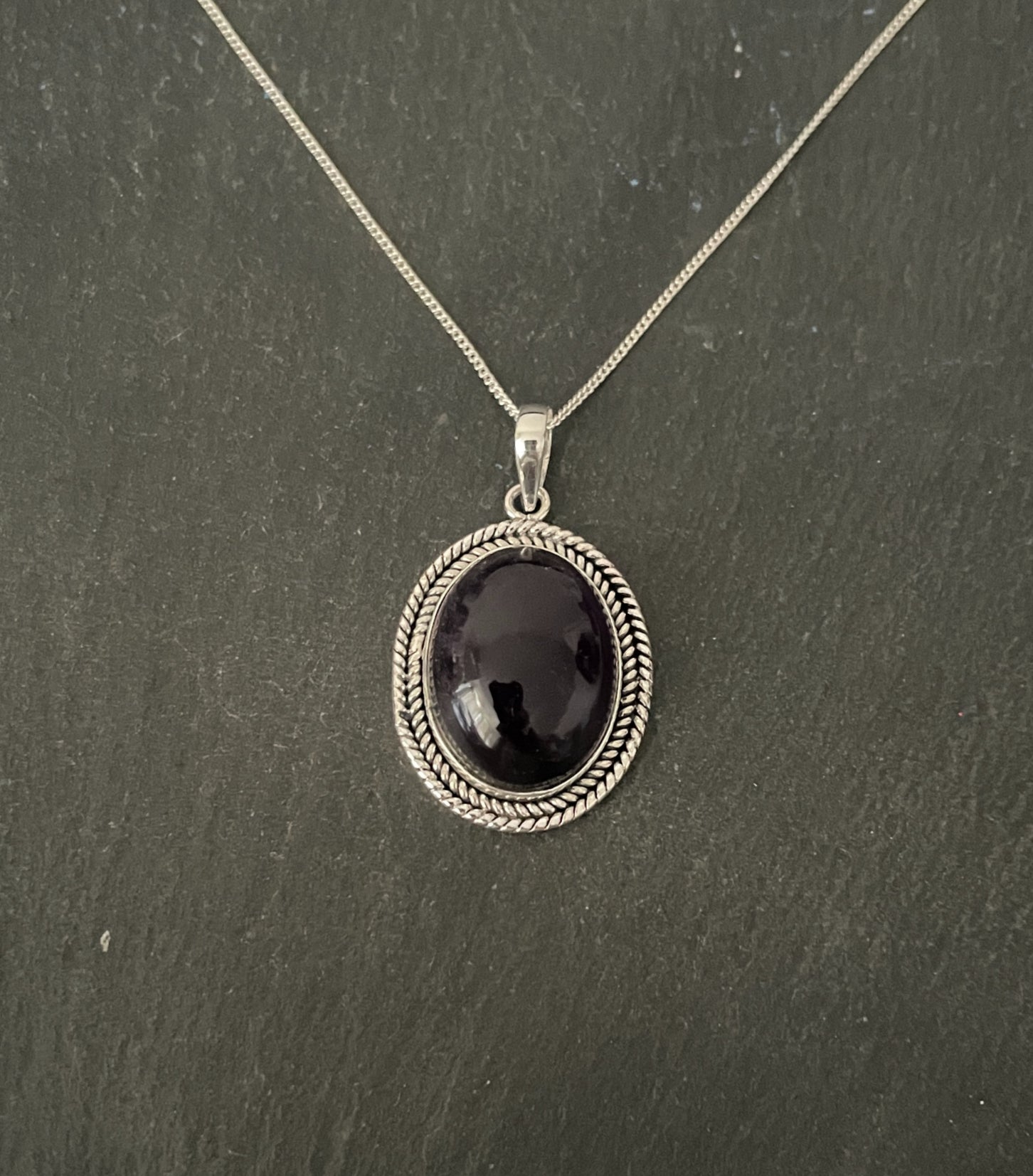 Amethyst Oval Pendant image 0