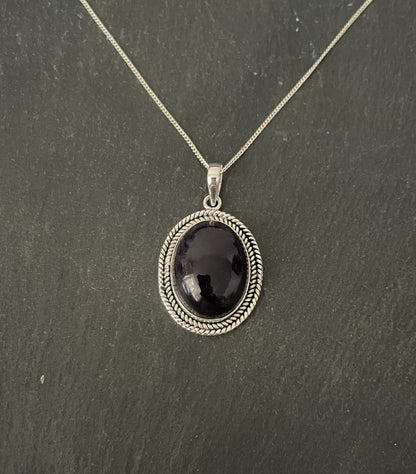 Amethyst Oval Pendant image 0