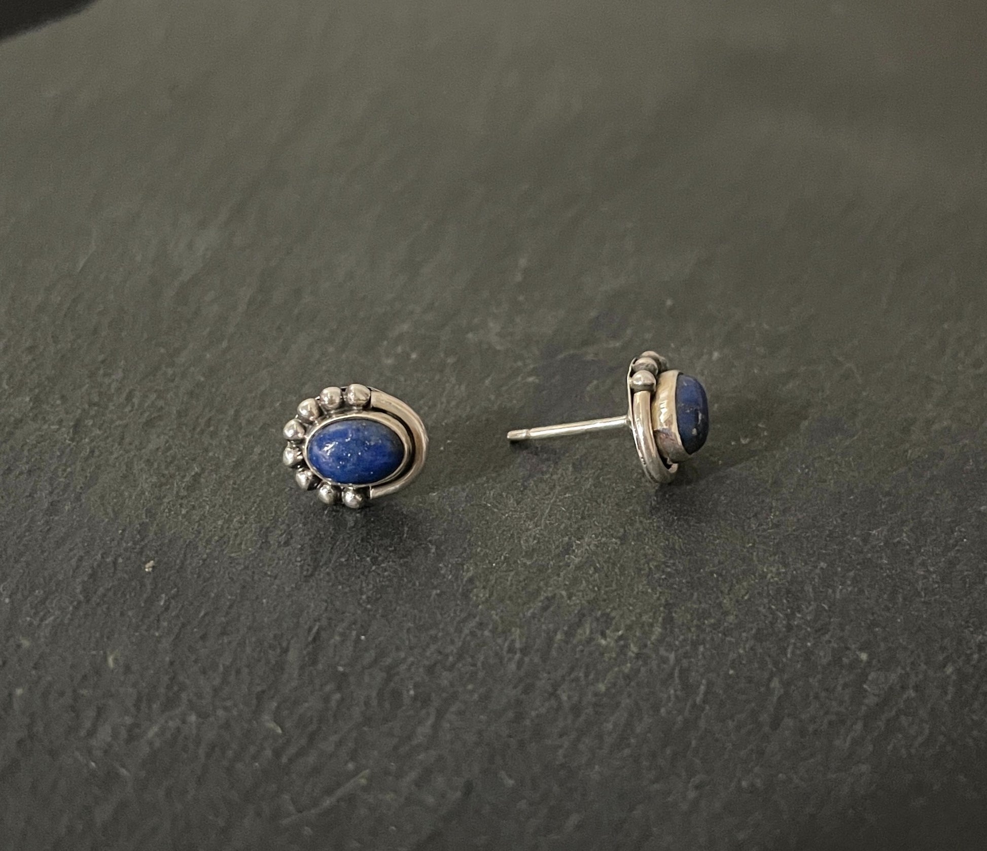 Lapis Lazuli Oval Studs image 1