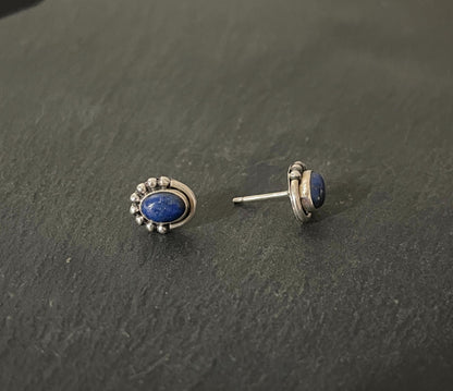 Lapis Lazuli Oval Studs image 1