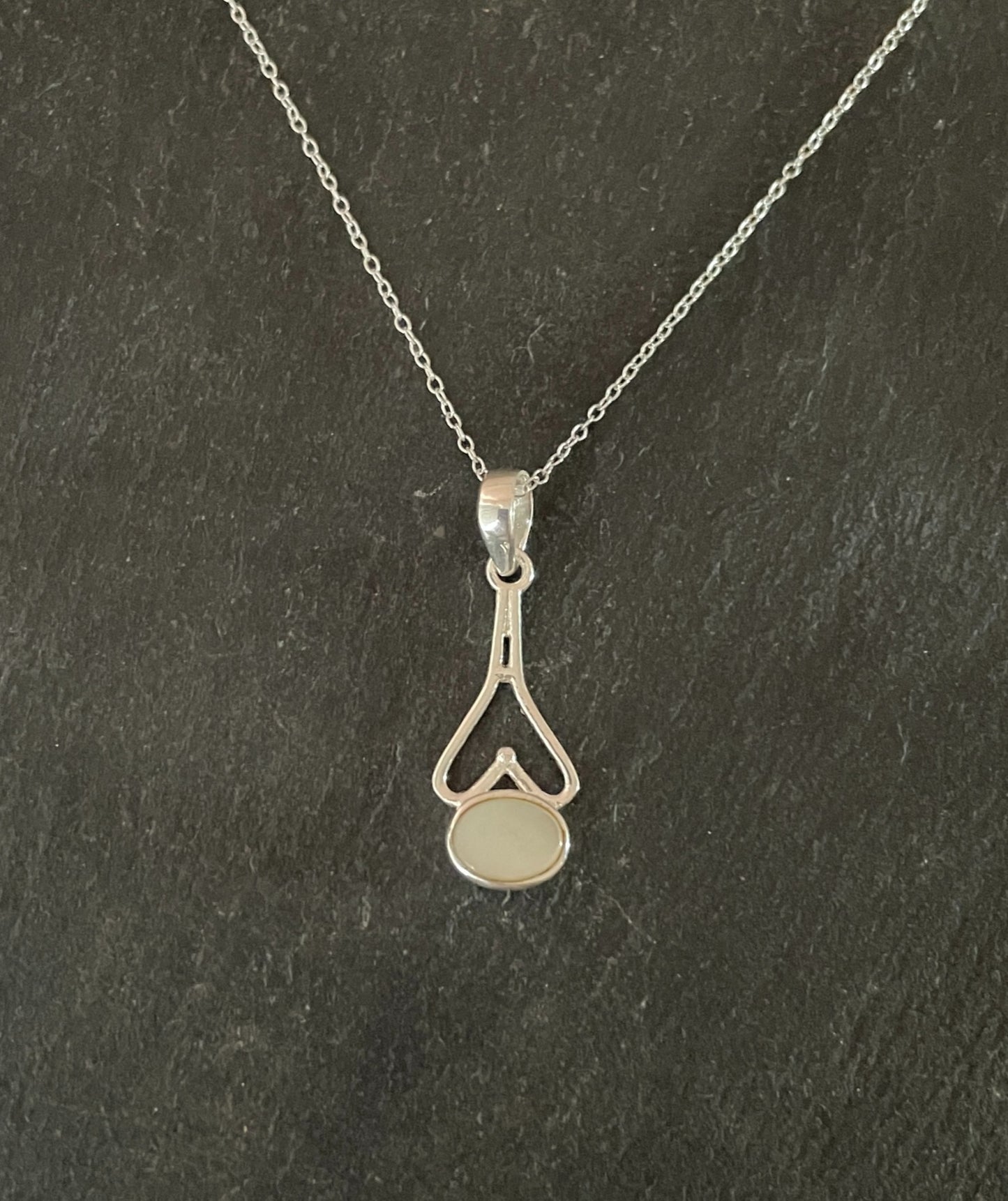Mother of Pearl and Silver Pendant image 0