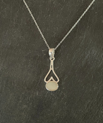 Mother of Pearl and Silver Pendant image 0