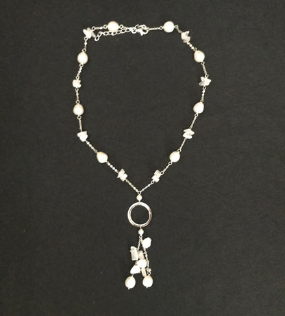 Pearl and Gemstone Necklace image 1