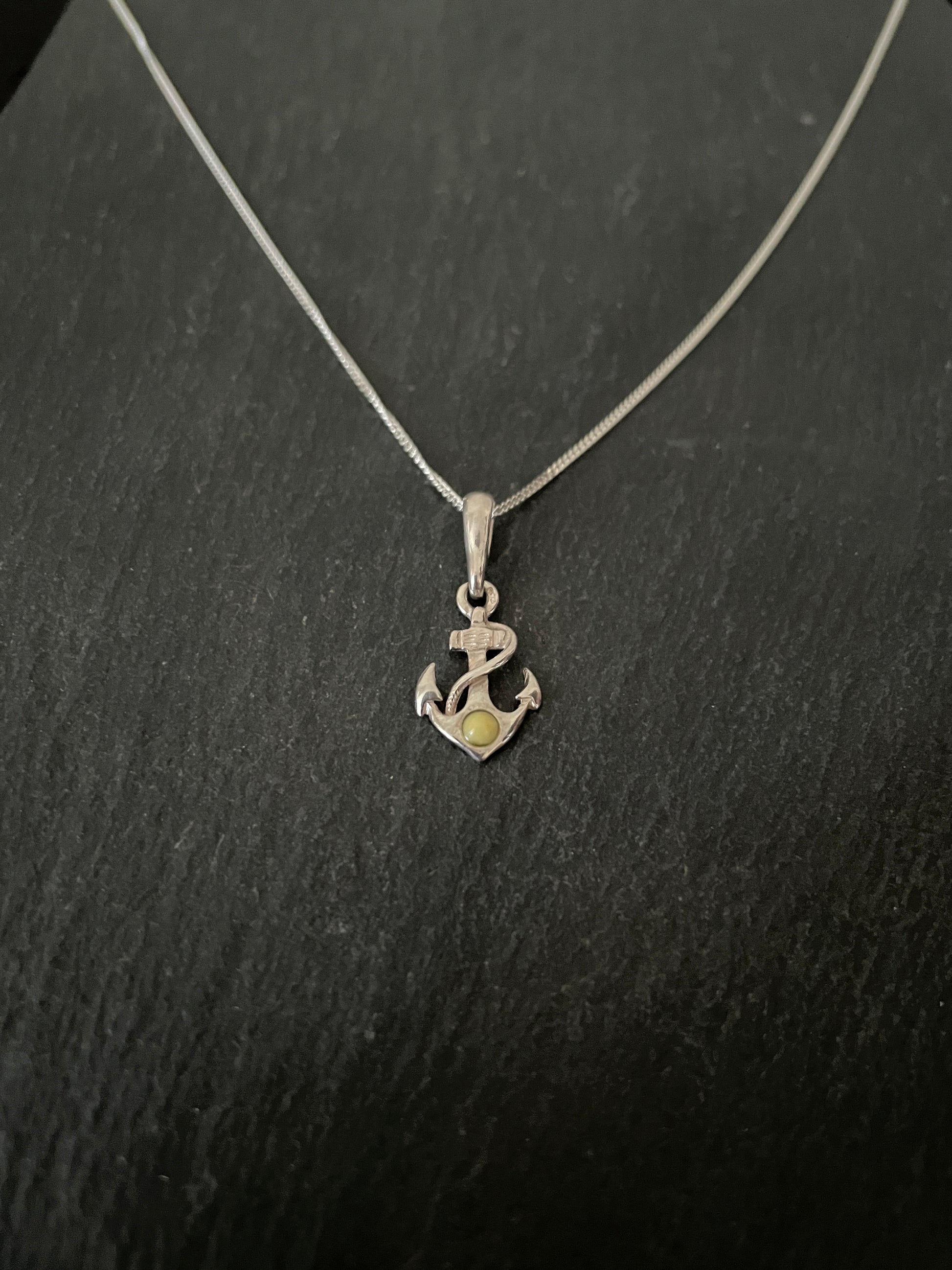 Amber Anchor Pendant image 1