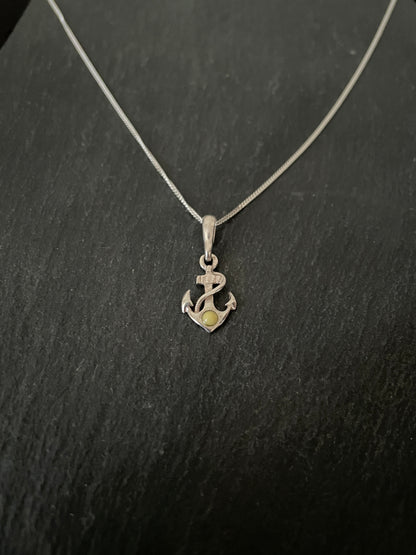 Amber Anchor Pendant image 1