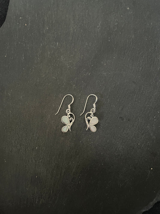 Mother Of Pearl Butterfly Earrings image 0