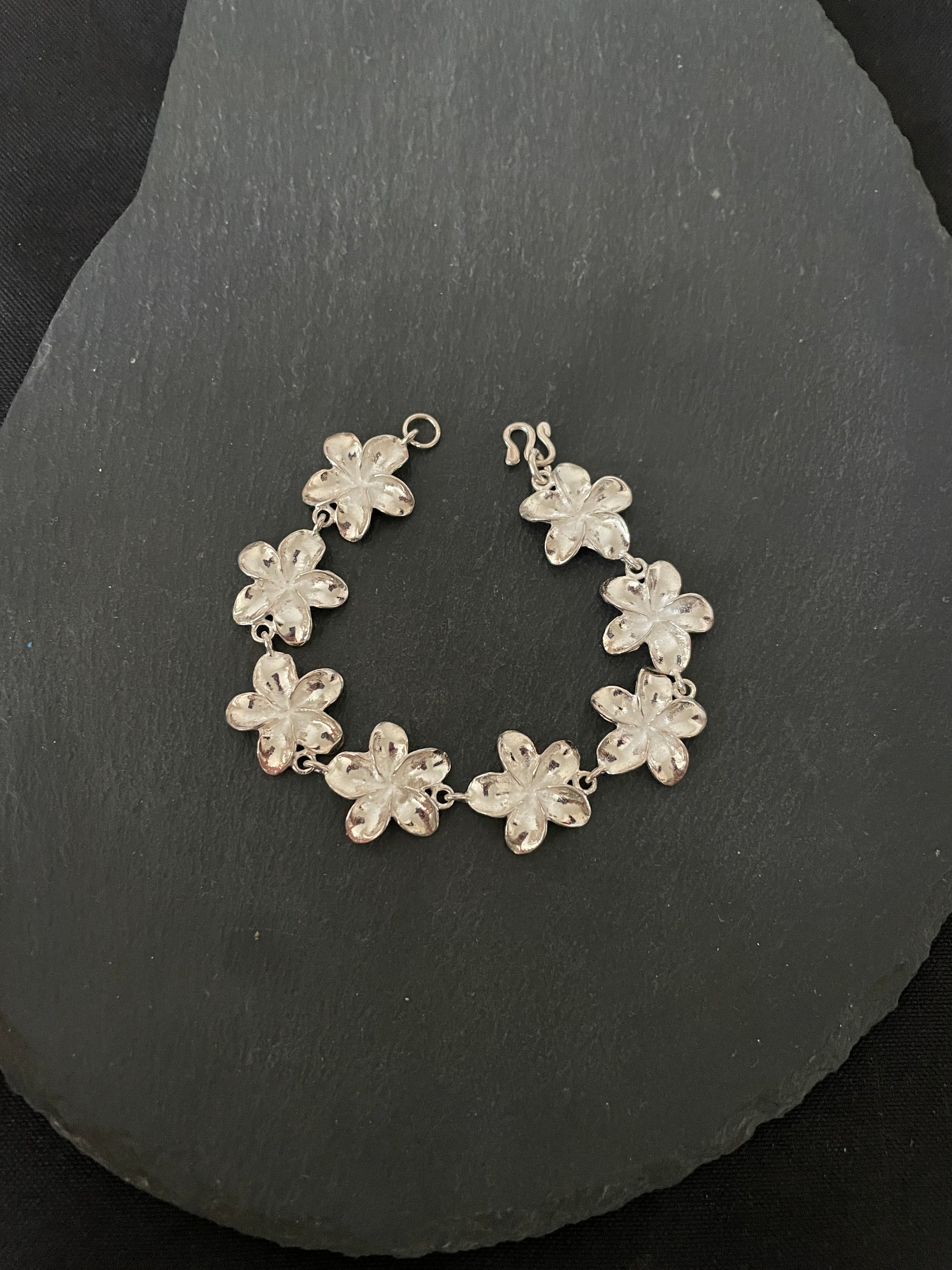 Sterling Silver Flower Bracelet image 1
