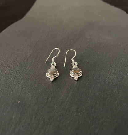 Labradorite Oval Earrings image 1