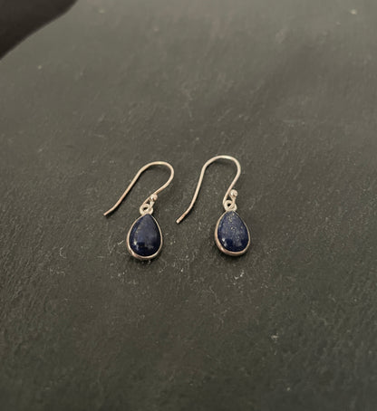 Lapis Lazuli Teardrop Earrings image 1