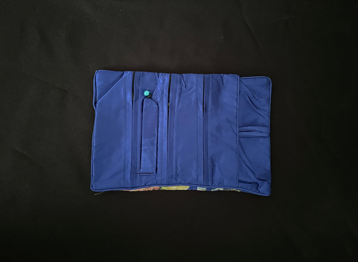 Blue Flower Jewellery Wrap