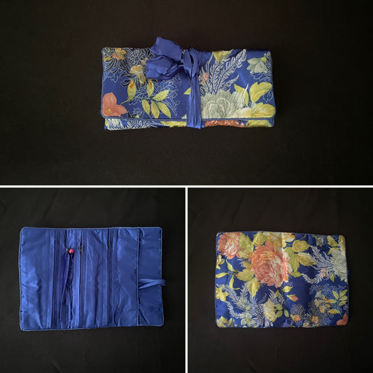 Blue Flower Jewellery Wrap